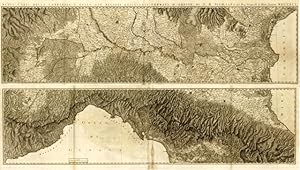 Bild des Verkufers fr Nuova carta della Lombardia e delle sue regioni aggiacenti formata d'ordine di S. M. Siciliana dal Reg. Geograr. G. A. Rizzi - Zannoni MDCCXCV zum Verkauf von Sergio Trippini