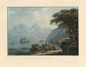 Image du vendeur pour Le lac de Lowerz vers les Mythen mis en vente par Sergio Trippini