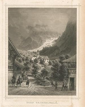Bild des Verkufers fr Dorf Grindelwald (Bern) zum Verkauf von Sergio Trippini