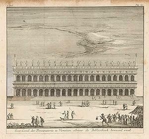Bild des Verkufers fr Voor-Gevel der Procuratorie te Venetien, alwaar de Bibliotheek bewaard werd zum Verkauf von Sergio Trippini