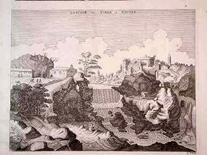 Bild des Verkufers fr Cascade du Tibre a Tivoli zum Verkauf von Sergio Trippini
