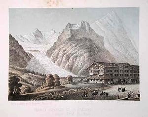 Image du vendeur pour Glacier inferieur de Grindelwald . mis en vente par Sergio Trippini