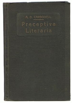 Imagen del vendedor de PRECEPTIVA LITERARIA (Los gneros de la Literatura Espaola). a la venta por Librera Torren de Rueda