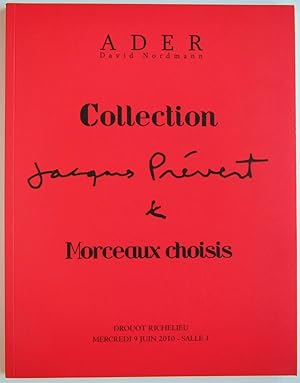 Collection Jacques Prevert & Morceaux choisis - Mercredi 9 juin 2010