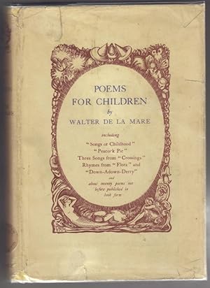 Image du vendeur pour Poems for Children mis en vente par The Bookshop at Beech Cottage
