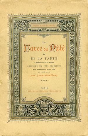 Seller image for La Farce du pt et de la tarte for sale by Librairie Gastra