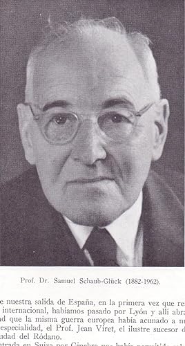 Imagen del vendedor de NOTA NECROLOGICA - SAMUEL SCHAUD-GLUCK (1882-1962) a la venta por Libreria 7 Soles