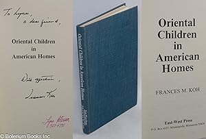 Seller image for Oriental Children in American Homes: How Do They Adjust for sale by Bolerium Books Inc.