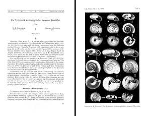 Seller image for Zur Systematik westeuropischer neogener Zonitidae. In 8vo, offp., pp. 7 with 1 pl. Offprint from Arch. Moll., 106(1-3) for sale by NATURAMA