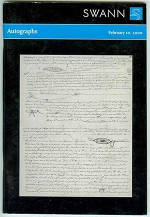 Autographs (Public Auction Sale 1849, February 10, 2000)