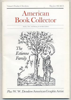 Seller image for American Book Collector: Volume 3, Number 3, New Series, May/June 1982 for sale by Between the Covers-Rare Books, Inc. ABAA