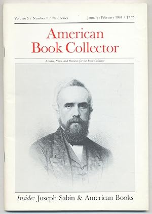 Seller image for American Book Collector: Volume 5, Number 1, New Series, January/February 1984 for sale by Between the Covers-Rare Books, Inc. ABAA