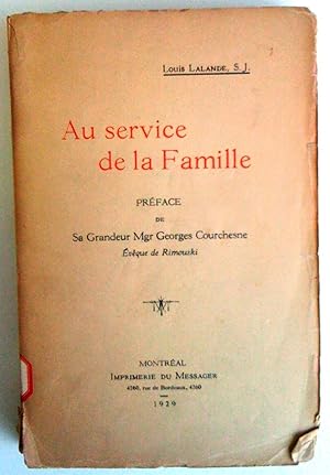 Seller image for Au service de la famille for sale by Claudine Bouvier