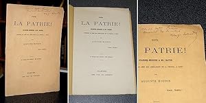 Pour la Patrie ! Stances dédiées à Mgr Bauer (aumonier en chef des ambulances de la Presse à Paris)