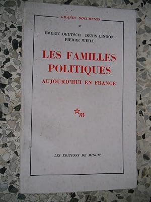 Bild des Verkufers fr Les familles politiques aujourd'hui en France zum Verkauf von Frederic Delbos