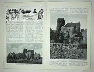 Original Issue of Country Life Magazine Dated November 19th 1910, with a Main Feature on Mathern ...