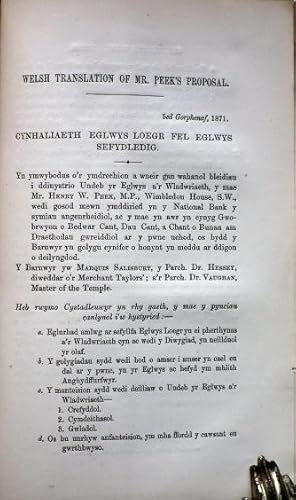 Bild des Verkufers fr Three Essays on the Maintenance of the Church of England As an Established Church. To Whom the Prizes Offered by Henry W. Peek, Esq., M.P., Were Awarded by the Judges. zum Verkauf von Patrick Pollak Rare Books ABA ILAB