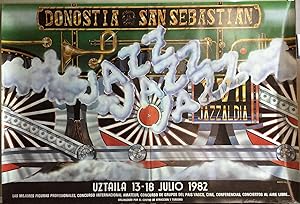 CARTEL JAZZ SAN SEBASTIAN 1982 - ORGANIZADO POR EL CENTRO DE ATRACCION Y TURISMO