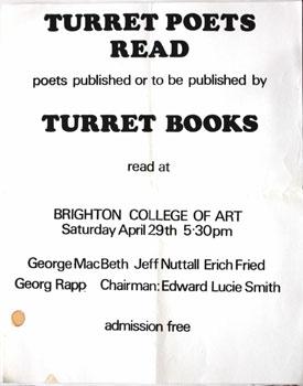 Image du vendeur pour Turret Poets Read. mis en vente par Wittenborn Art Books