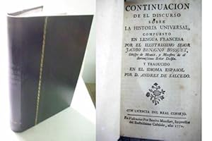 Seller image for CONTINUACION DE EL DISCURSO SOBRE HISTORIA UNIVERSAL for sale by Librera Maestro Gozalbo