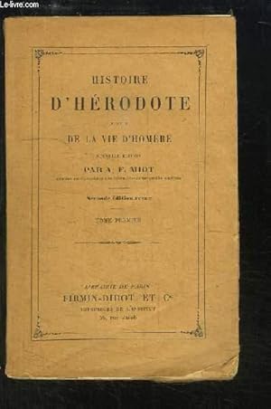 Seller image for Histoire d'Hrodote. Suivie de la Vie d'Homre. TOME 1er for sale by Le-Livre