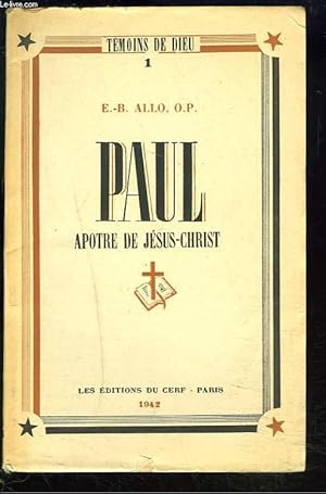 Bild des Verkufers fr PAUL APOTRE DE JESUS-CHRIST. zum Verkauf von Le-Livre