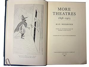 Seller image for MORE THEATRES, 1898-1903; With an introduction by Rupert Hart-Davis. for sale by Parnassus Book Service, Inc
