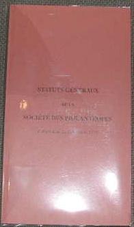 Image du vendeur pour Statuts gnraux de la socit des philanthropes, rdigs dans les comices de 1776. mis en vente par alphabets