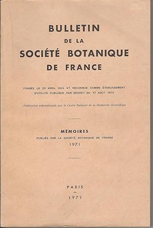 Seller image for Colloque de morphologie (Ramifications chez les vgtaux) organis  Dijon les 20 et 21 mars 1970 (Mmoires publis par la Socit Botanique de France 1971) for sale by Bouquinerie L'Ivre Livre