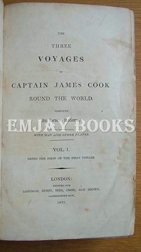 Seller image for The Three Voyages of Captain James Cook Round the World. Vol: 1 & 2 Bound Together. for sale by EmJay Books