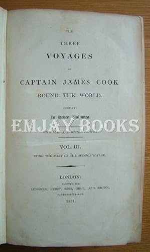 Seller image for The Three Voyages of Captain James Cook Round the World. Vol: 3,4 & 5 Bound Together. for sale by EmJay Books