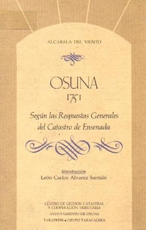 Image du vendeur pour OSUNA 1.751. SEGN LAS RESPUESTAS GENERALES DEL CATASTRO DE ENSENADA mis en vente par Librera Raimundo