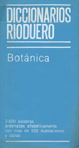 Imagen del vendedor de BOTANICA. DICCIONARIOS RIODUERO a la venta por Librera Raimundo
