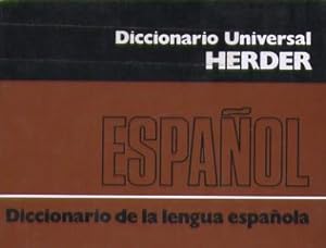 DICCIONARIO UNIVERSAL HERDER. LENGUA ESPAÑOLA