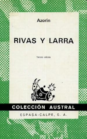Imagen del vendedor de RIVAS Y LARRA a la venta por Librera Raimundo