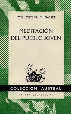 Imagen del vendedor de MEDITACION DEL PUEBLO JOVEN a la venta por Librera Raimundo