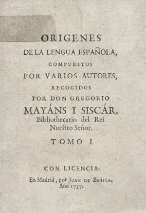 ORIGENES DE LA LENGUA ESPAÑOLA. 2 TOMOS.