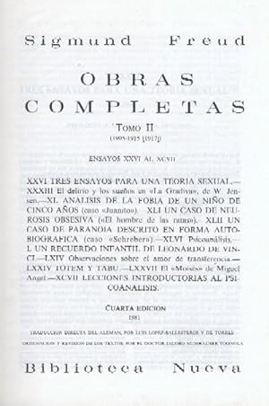 OBRAS COMPLETAS DE SIGMUND FREUD