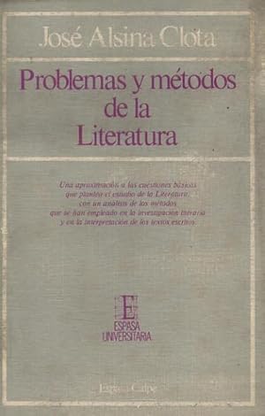 PROBLEMAS Y METODOS DE LA LITERATURA
