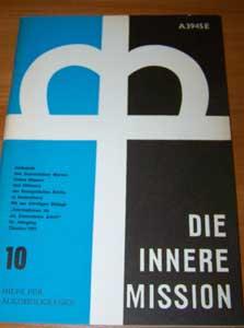 Die innere Mission, 62. Jahrgang, 7 - Juli 1972, Zeitschrift des Diakonischen Werkes, Innere Miss...