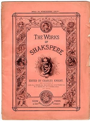 Bild des Verkufers fr The Works of Shakspere (sic) Edited by Charles Knight. All's Well That Ends Well / Act I, Scene I through Act V, Scene III. Virtue & Yorston wrappers. Autolycus (The Winter's Tale) Engraving zum Verkauf von Singularity Rare & Fine