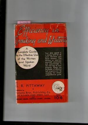 Imagen del vendedor de Efficiency In Speaking And Writing a la venta por Books Authors Titles