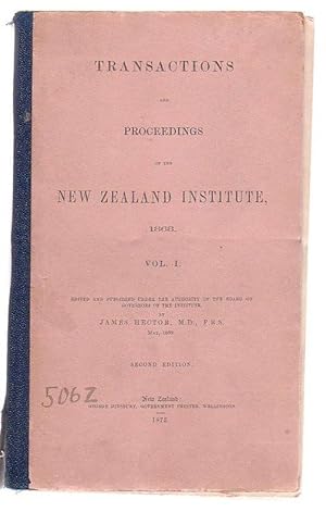 Imagen del vendedor de Transactions And Proceedings Of The New Zealand Institute, 1868. Vol I. a la venta por Renaissance Books, ANZAAB / ILAB