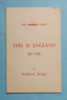 Bild des Verkufers fr This is England 113-128 zum Verkauf von ACCESSbooks