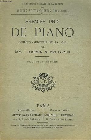 Bild des Verkufers fr PREMIER PRIX DE PIANO - COMEDIE-VAUDEVILLE EN UN ACTE zum Verkauf von Le-Livre