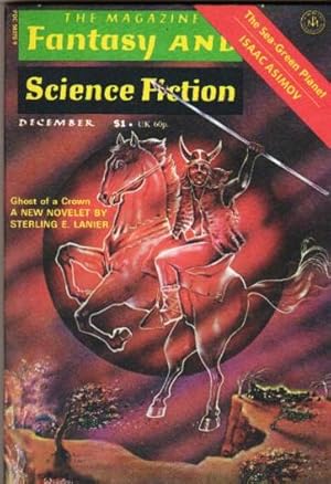 Image du vendeur pour The Magazine of Fantasy and Science Fiction December 1976, Ghost of a Crown, Aliens, The Funhouse Effect, Life Among the Anthropologists, Cribbing, The System, The Sea-Green Planet, + mis en vente par Nessa Books