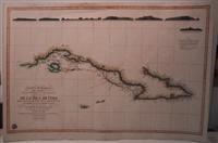 Image du vendeur pour Carta Esferica que comrende la Costa Meridional, parte de la Setentrional e Islas adjacentes de la Isla de Cuba mis en vente par Alexandre Antique Prints, Maps & Books