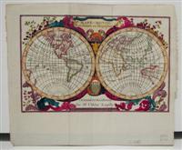 Seller image for Mape-Monde Representee en Hemispheres for sale by Alexandre Antique Prints, Maps & Books