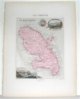 Bild des Verkufers fr La Martinique (Iles des Antilles) zum Verkauf von Alexandre Antique Prints, Maps & Books