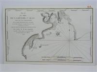 Image du vendeur pour Plan du Port de la Riviere St. Jean mis en vente par Alexandre Antique Prints, Maps & Books